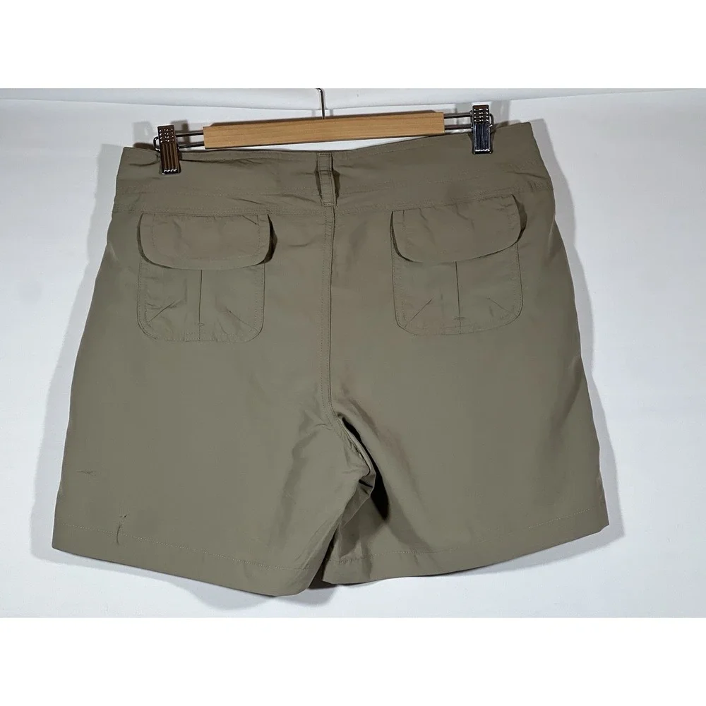 Bimini Bay Hiking Shorts Womens 10 Tan Outdoor Camping Utility Casual